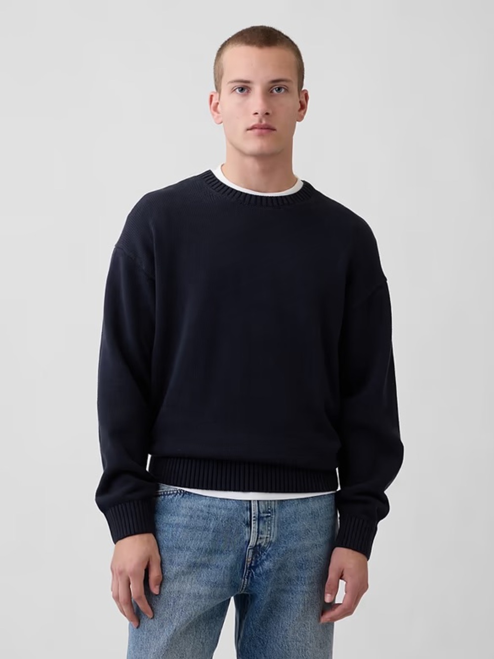 GAP Men's Navy Crewneck Sweater